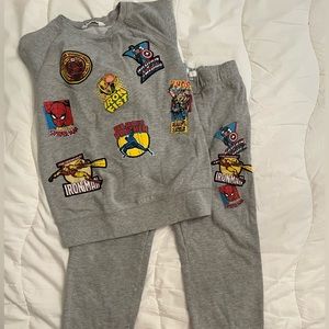 H&M kids Marvel superhero jogging suit.
